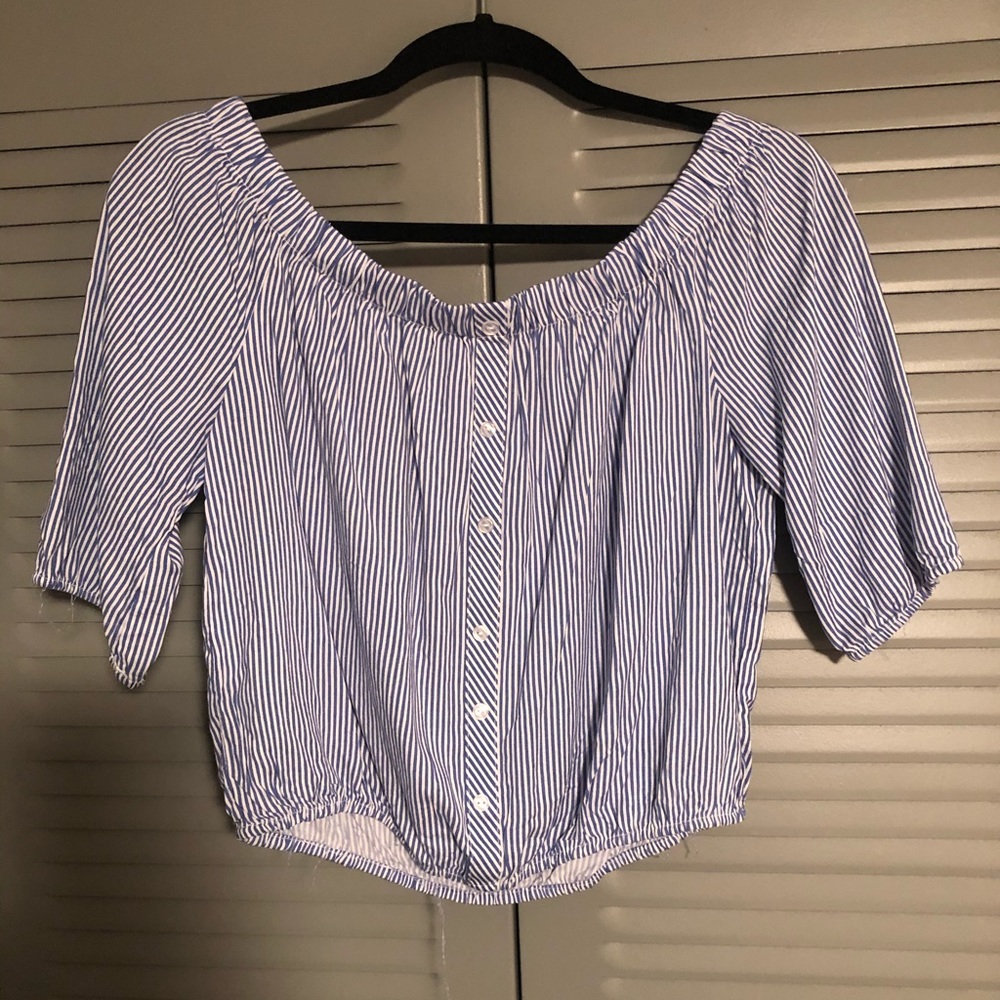 Off the shoulder crop top